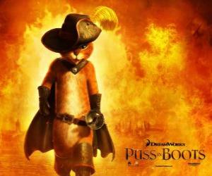 Puzzle Le Chat Potté, le protagoniste du nouveau film de DreamWorks