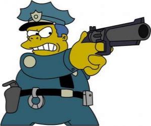 Puzzle Le chef de la police de Springield Clancy Wiggum - Chef Wiggum