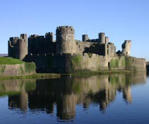Puzzle Le château de Caerphilly, pays de Galles