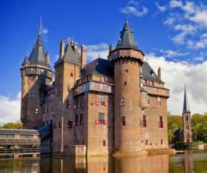 Puzzle Le château de Haar, Pays-Bas