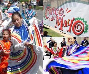 Puzzle Le Cinco de Mayo est célébrée le 5 mai au Mexique et les États-Unis pour commémorer la bataille de Puebla 1862