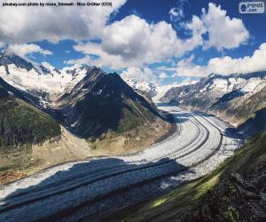 Puzzle Le glacier d’Aletsch