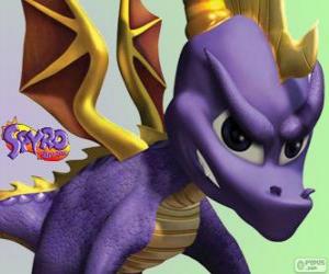 Puzzle Le jeune dragon Spyro, principal protagoniste des jeux vidéo Spyro the Dragon