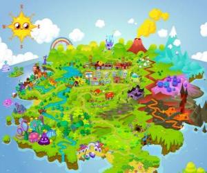 Puzzle Le monde de Moshi Monsters