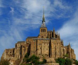 Puzzle Le Mont Saint Michel est un îlot rocheux de marée dans lequel il est une commune française de Normandie