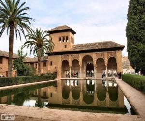 Puzzle Le Palais de l'Alhambra, à Grenade, Espagne