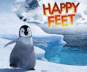 Puzzle Le petit manchot empereur, protagoniste de Happy Feet