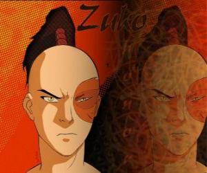 Puzzle Le Prince Zuko est exilé de la Nation du Feu et veut saisir l'avatar Aang pour rétablir son honneur