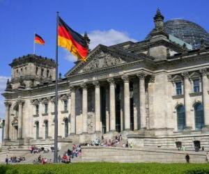 Puzzle Le Reichstag, Francfort, Allemagne