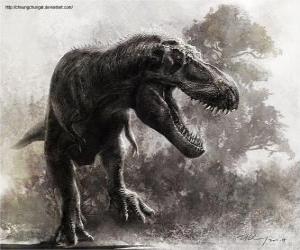 Puzzle Le Zhuchengtyrannus est l'un des plus grands dinosaures carnivores