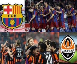 Puzzle League des Champions - UEFA Champions League Quarts de finale 2010-11, le FC Barcelone - Shakhtar Donetsk