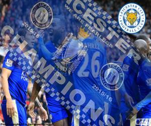 Puzzle Leicester City,champion 2015-2016