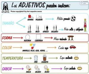 Puzzle Les adjectifs (espagnol)