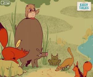 Puzzle Les animaux de la forêt décident le cheminement de carrière