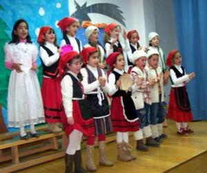 Puzzle Les enfants chantaient des chants de Noël