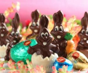 Puzzle Les lapins au chocolat