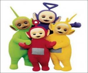 Puzzle Les Télétubbies: Laa-Laa, Tinky Winky, Po et Dipsy