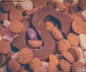 Puzzle Lettre S de chocolat