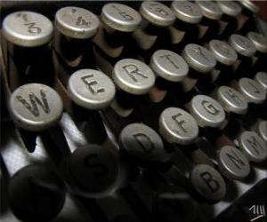 Puzzle Lettres d'une vieille machine à écrire