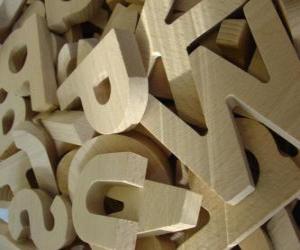 Puzzle Lettres en bois