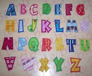 Puzzle Lettres majuscules, alphabet