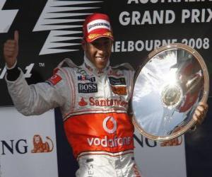 Puzzle Lewis Hamilton dans le pódium