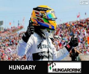 Puzzle Lewis Hamilton fête sa victoire dans le Grand Prix de Hongrie 2013