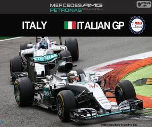 Puzzle Lewis Hamilton, G.P. Italie 2016