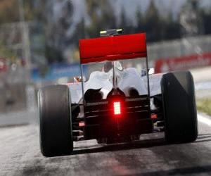 Puzzle Lewis Hamilton - McLaren - Barcelona 2010