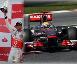 Puzzle Lewis Hamilton - McLaren - Barcelone, Espagne Grand Prix (2011) (2e place)