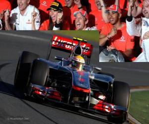 Puzzle Lewis Hamilton - McLaren - Melbourne, Grand prix d'Australie (2012) (3ème position)