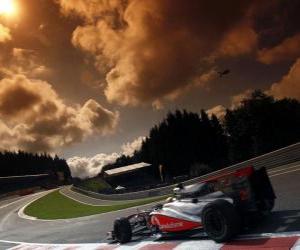 Puzzle Lewis Hamilton - McLaren - Spa-Francorchamps 2010