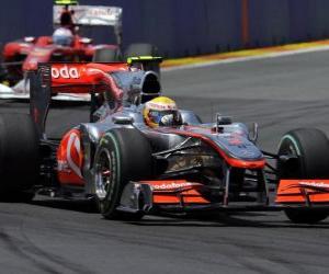 Puzzle Lewis Hamilton - McLaren - Valencia 2010