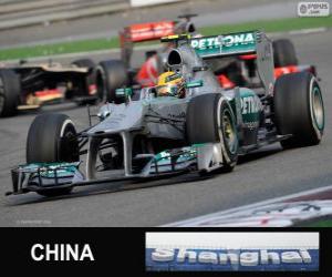 Puzzle Lewis Hamilton - Mercedes - Grand prix de la Chine 2013, 3e classés
