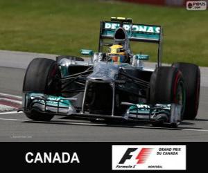 Puzzle Lewis Hamilton - Mercedes - Grand Prix du Canada 2013, 3e classés