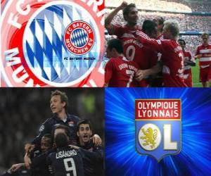 Puzzle Ligue des Champions - UEFA Champions League 2009-10 en demi-finale, FC Bayern München - Olympique Lyonnais