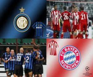 Puzzle Ligue des Champions - UEFA Champions League huitième de finale de 2010-11, FC Bayern Munchen - FC Internazionale Milano