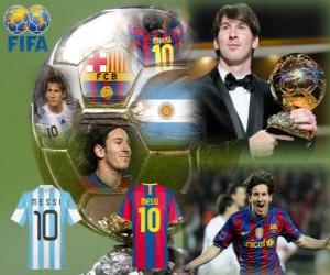 Puzzle Lionel Messi Golden Ball FIFA 2010