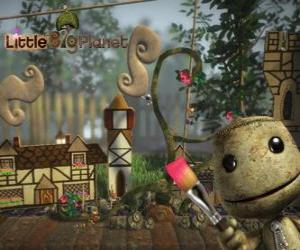 Puzzle LittleBigPlanet, jeu vidéo où les personnages sont des poupées appelées Sackboys ou Sackgirls