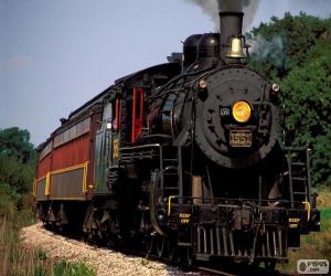 Puzzle Locomotive d'un train à vapeur