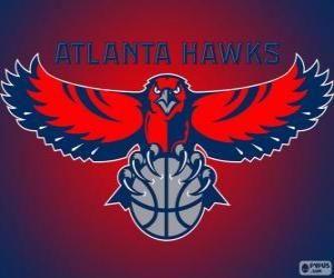 Puzzle Logo Atlanta Hawks, équipe de NBA. Division Sud-Est, Conférence Est