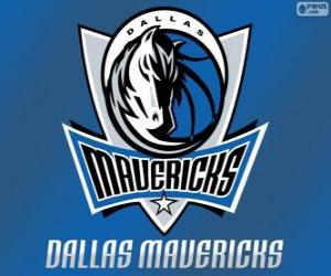 Puzzle Logo Dallas Mavericks, équip de NBA. Division Sud-Ouest, Conférence Ouest 