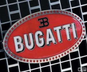 Puzzle Logo de Bugatti, marque française d'origine italienne