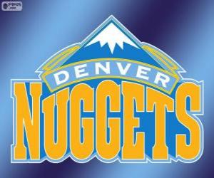 Puzzle Logo de Denver Nuggets, équipe de la NBA. Division Nord-Ouest, Conférence Ouest 