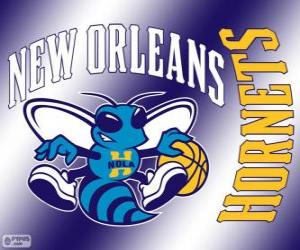 Puzzle Logo de les Hornets de la Nouvelle-Orléans, équipe de la NBA. Division Sud-Ouest, Conférence Ouest 