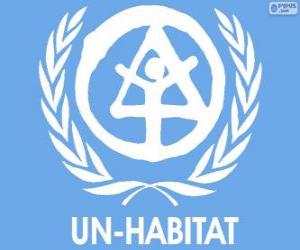 Puzzle Logo de l'ONU-HABITAT, Programme des Nations Unies pour les établissements humains