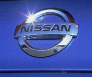 Puzzle Logo de Nissan, marque de voitures japonaises