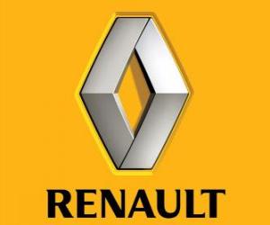 Puzzle Logo de Renault. Marque de voitures française