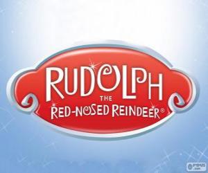 Puzzle Logo de Rodolphe le renne au nez rouge