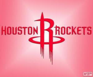 Puzzle Logo des Houston Rockets, équipe de la NBA. Division Sud-Ouest, Conférence Ouest